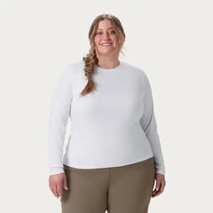 Women's AKHG Plus Renew Bamboo Crewneck Long Sleeve Tee