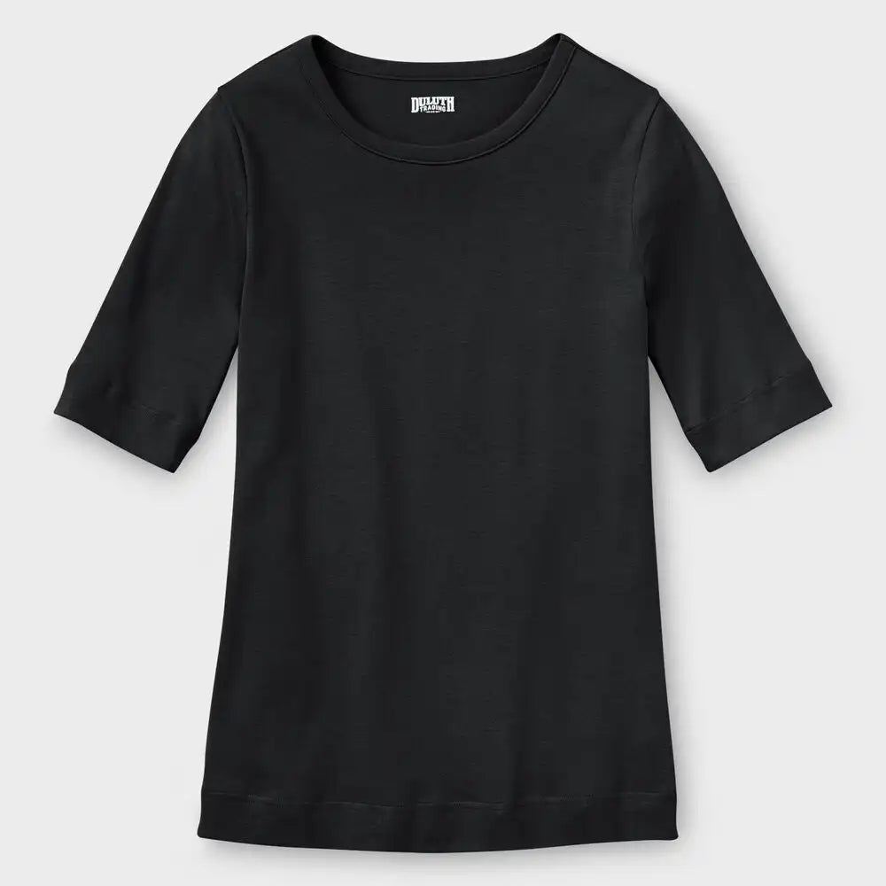 Women's Plus Longtail T Elbow Sleeve Scoopneck