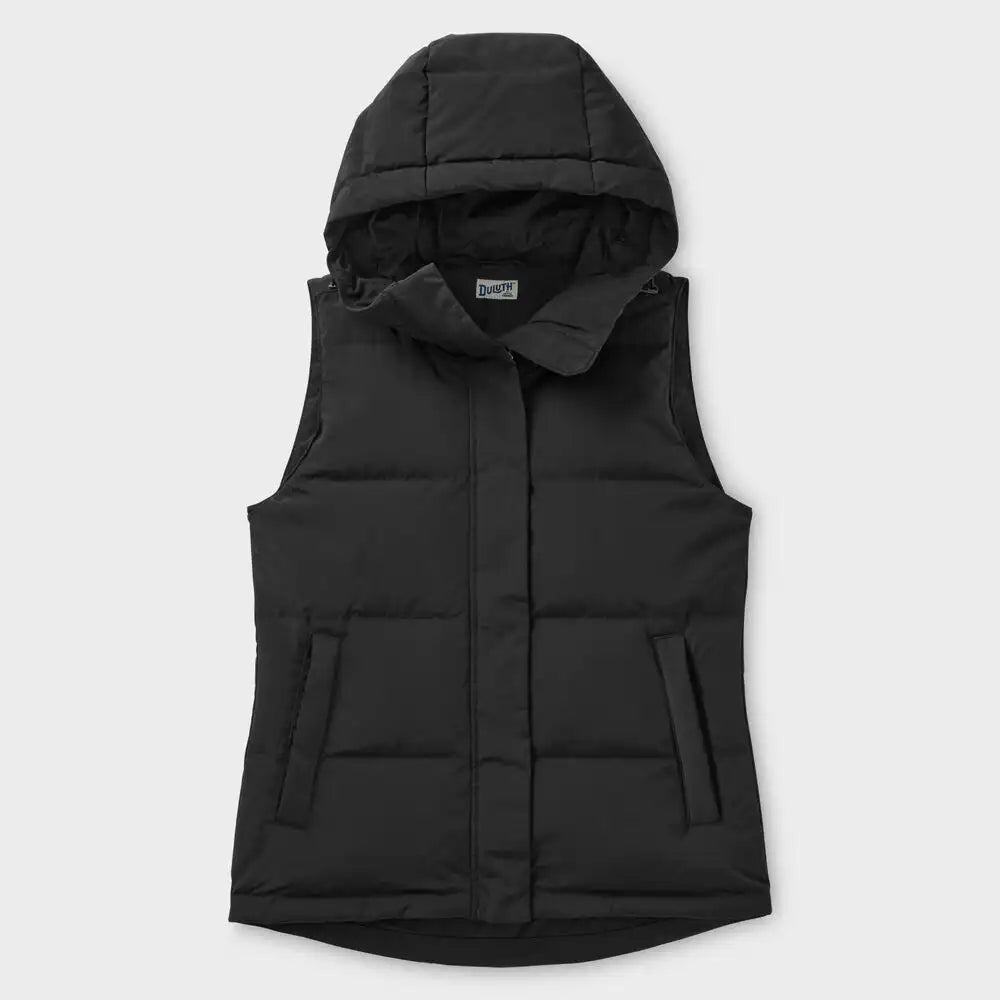Women's Ruffer Puffer Hooded Down Vest
